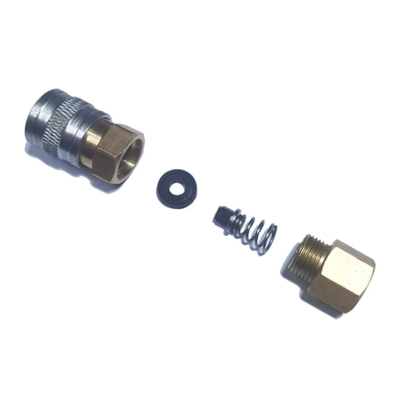 Air HPA Soft Magazine Coil Hose Female 2302 Male 23-2 Adapter Foster Quick Disconnect Coupler (US) Fill Whip 150psi/10bar