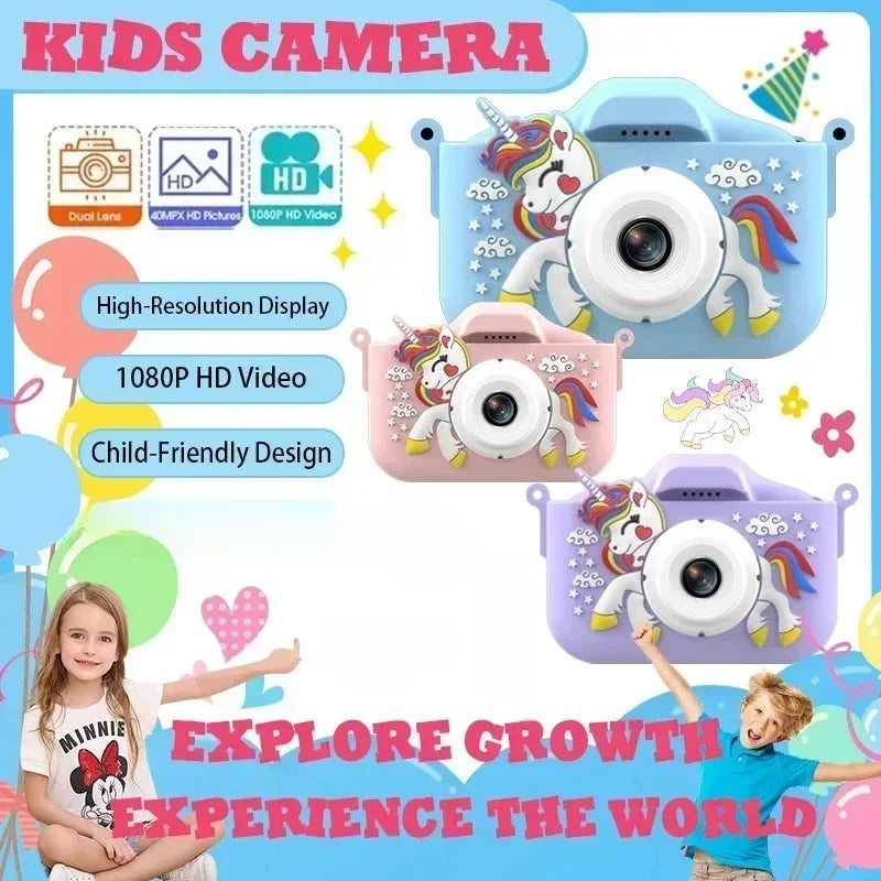 Children Camera 1080P HD Toddler Digital Video Camera 2.0-inch Kids Camera with Silicone Cases Toys for Christmas Birthday Gifts