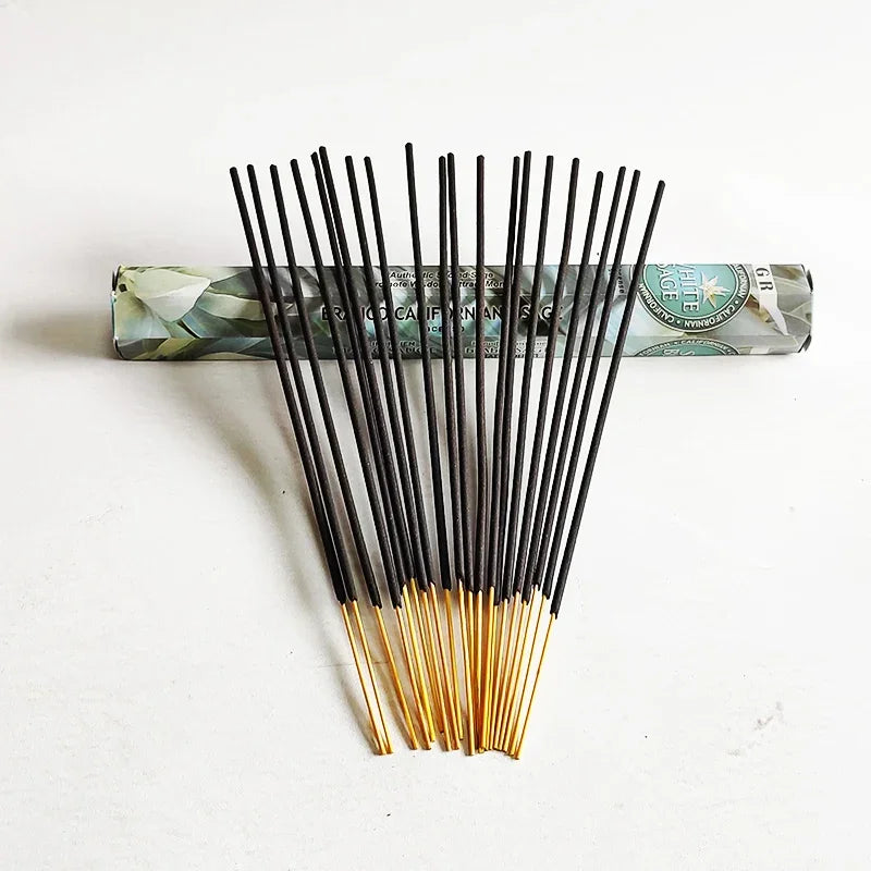 YXYMCF 1 Big Box Indian Incense Sticks White Sage Meditation Lavender Palo Santo Cense Purifying Air Deodorization Aromatherapy