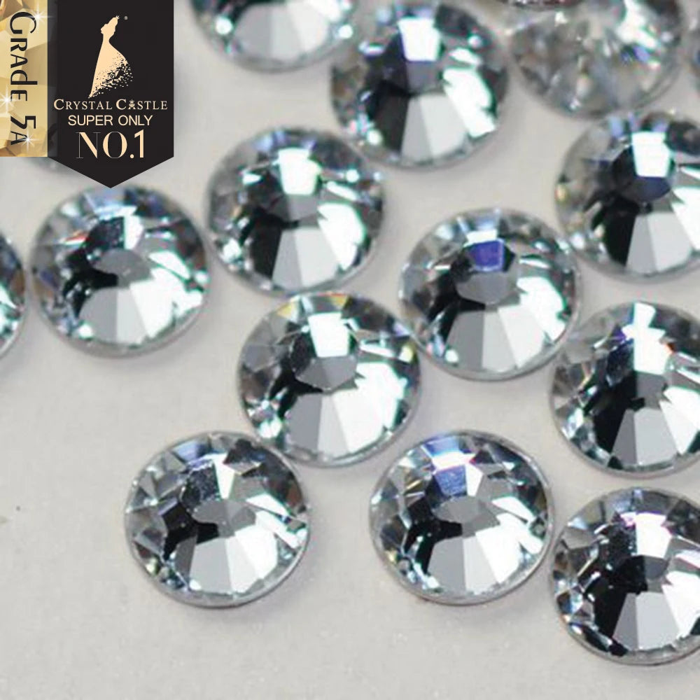 Crafts Crystal Stones 3D Nail Art Glitter Clothing Flatback Diamond Diy Dresses Gems Clear Strass Hotfix Rhinestones For Clothes