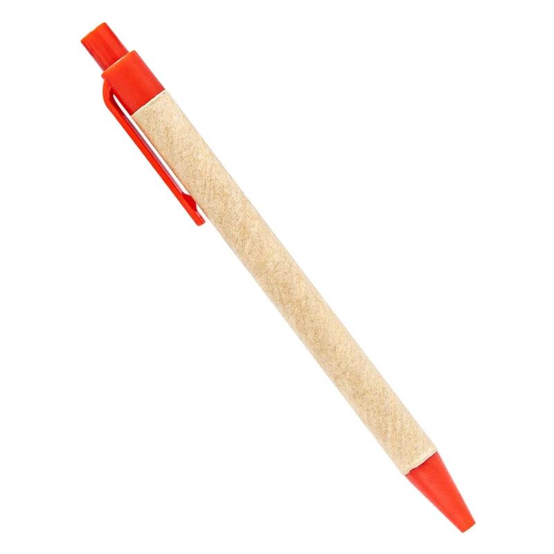 50PCS ECO Recycled Paper Ball Pen Paper Ball Pen Eco-friendly Ballpoint Pen Office School Supplies
