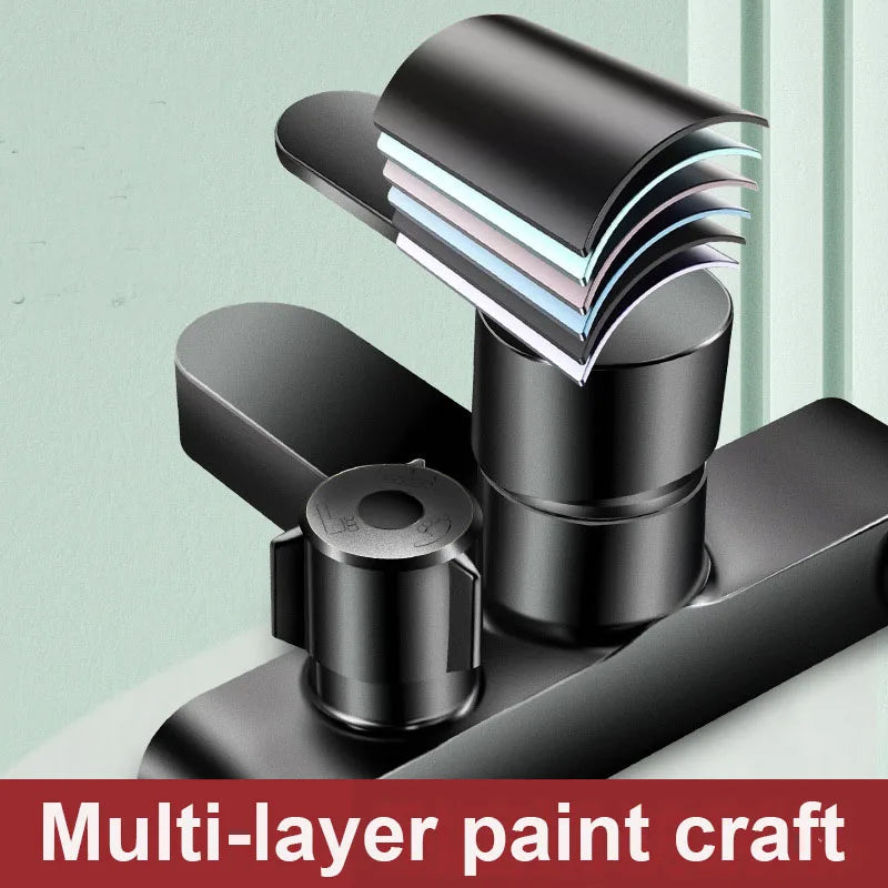 Black/Silver Bathroom Shower Faucet Mixing Valve Shower Shower Set Bathtub Mixing Switch Triple Hot and Cold Faucet