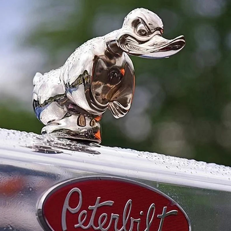 Angry Duck Car Hood Ornament Auto Front Hood Car Sticker Car Dashboard Alloy Strong Duck Decor For Car Decoration Accessories