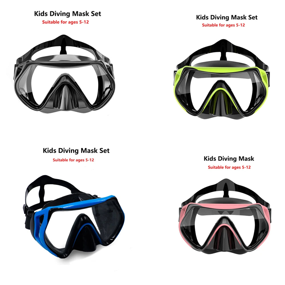 Snorkeling Mask Professional Diving Masks Set Swimming Goggles Scuba Snorkel Silicone Dive Glasses Swim Earplugs Training