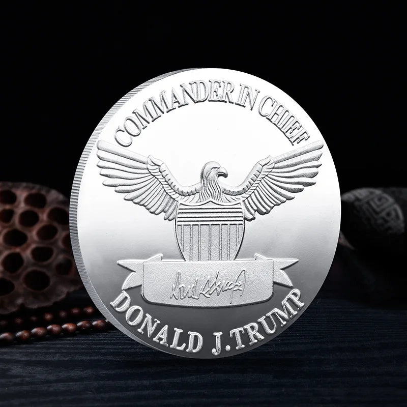 Creative President Donald Trump Silver Gold Plated EAGLE Commemorative Coin Donald J Trump Of US President THE REVENGE TOUR Coin