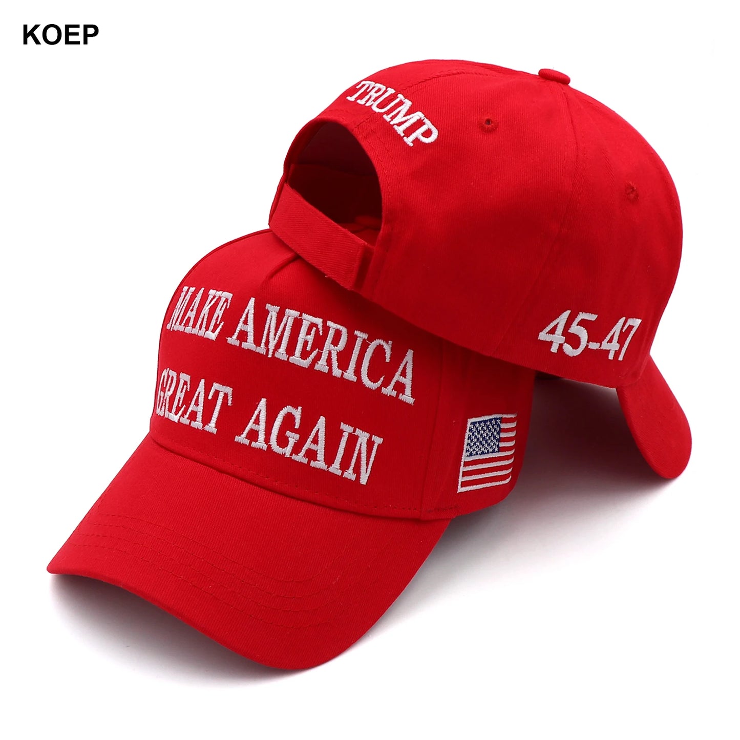 Hat Donald Trump 2024 Cap USA Baseball Caps Large Size MAGA President Hat Embroidery Wholesale Drop Hats