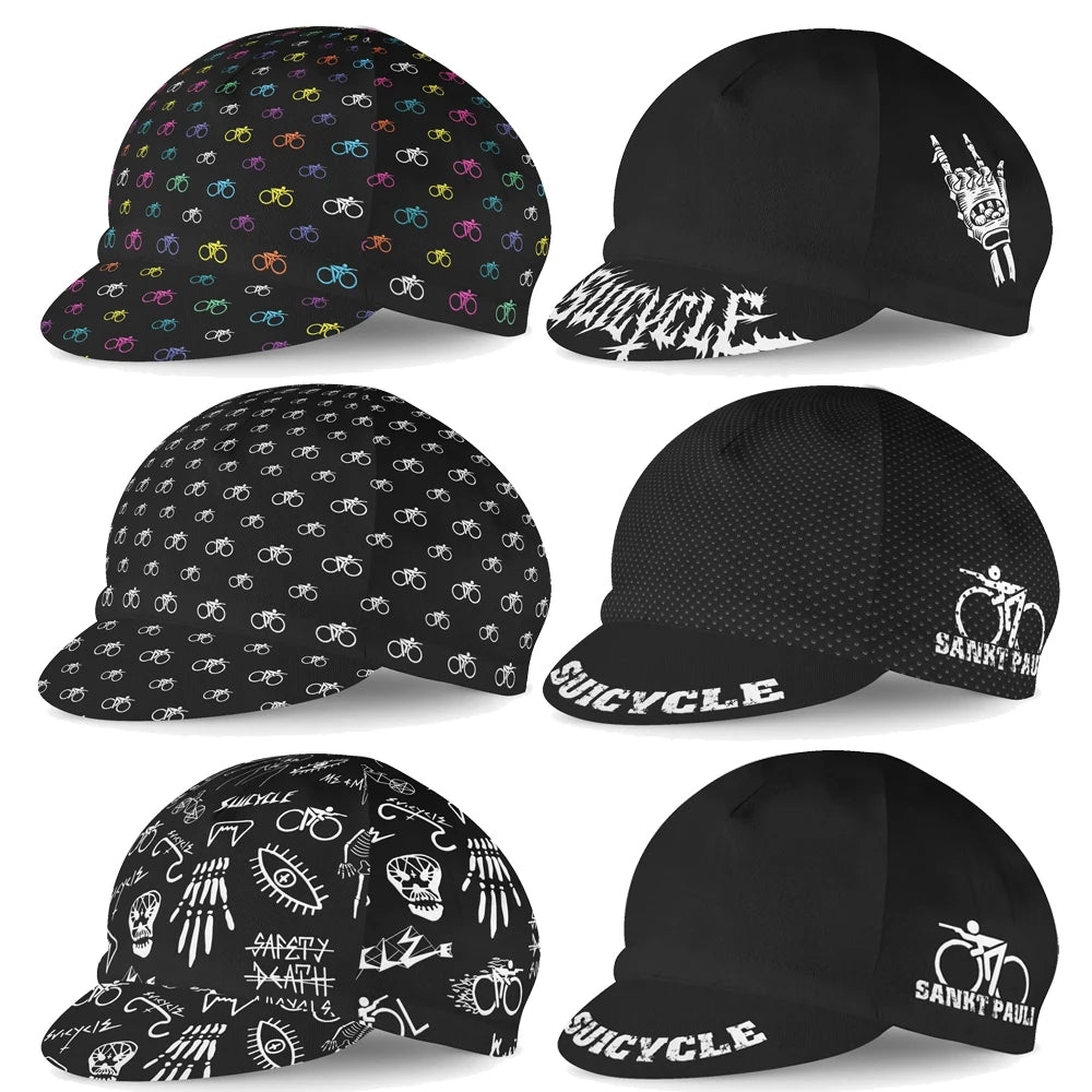 Suicycle Metalfingers Cycling Cap Color Ride Headwear Ltaly Flag Bike Hat One Size Fits Most