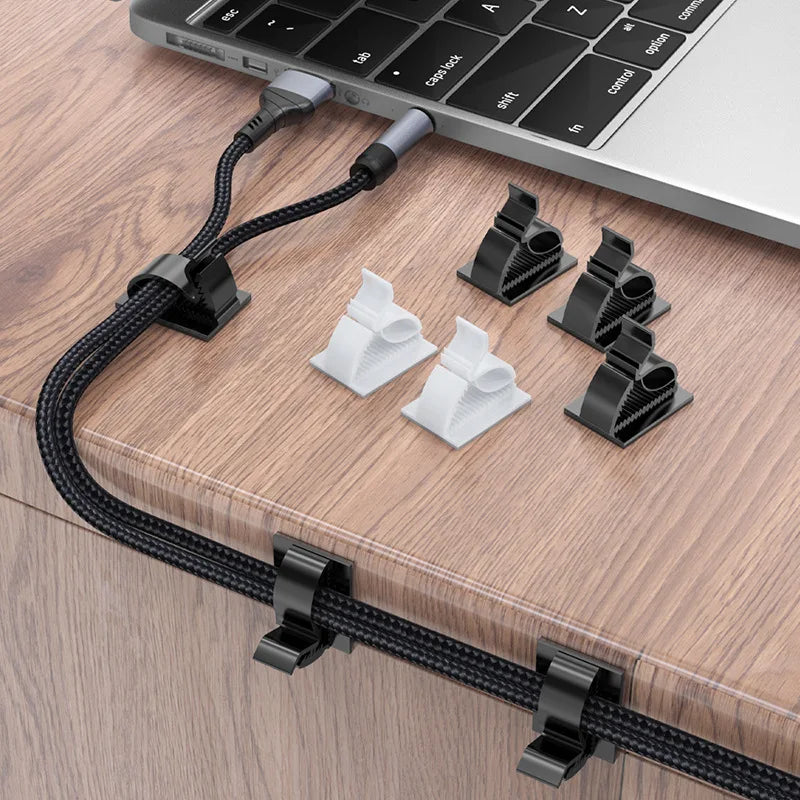 50/30/20pcs Self Adhesive Cable Clips Adjustable Table Cable Management Cord Holder for Car PC TV Home Charging Wire Winder
