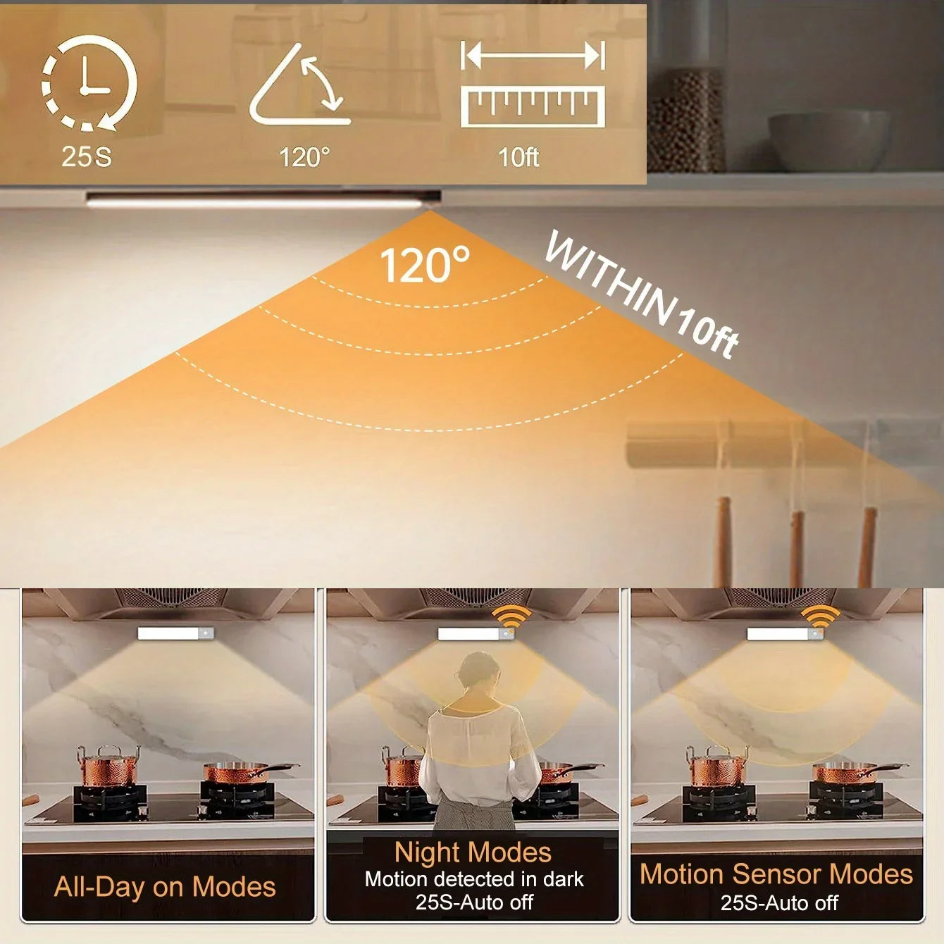LED Night Light 10/20/30/40/60CM USB Motion Sensor Light TYPE-C Cabinet Light Wardrobe Lamp For Kitchen Cabinet Bedroom Lighting