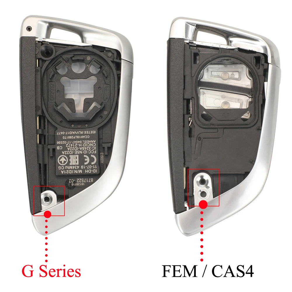 jingyuqin 4 Buttons Remote Car Key Shell Case Fob For BMW X5 F15 X6 F16 G30 7 Series G11 X1 F48 F39 Accessories Car Styling