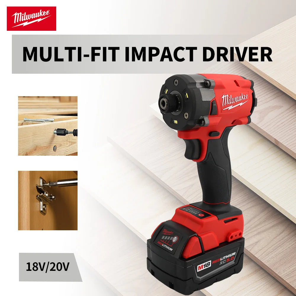 Milwaukee New Quality upgrade multi-fit impact driver long life strong driving force easy to control 20v rechargeable power tool