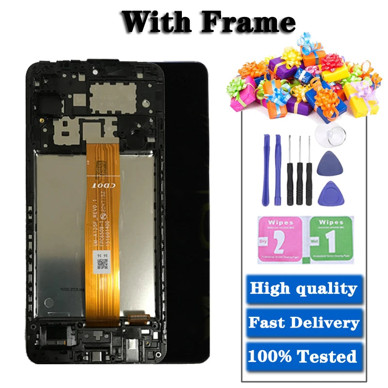 High Quality For Samsung A12 A125 LCD A125F SM-A125F Display Touch Screen Digitizer For Samsung A125 Screen Replacement