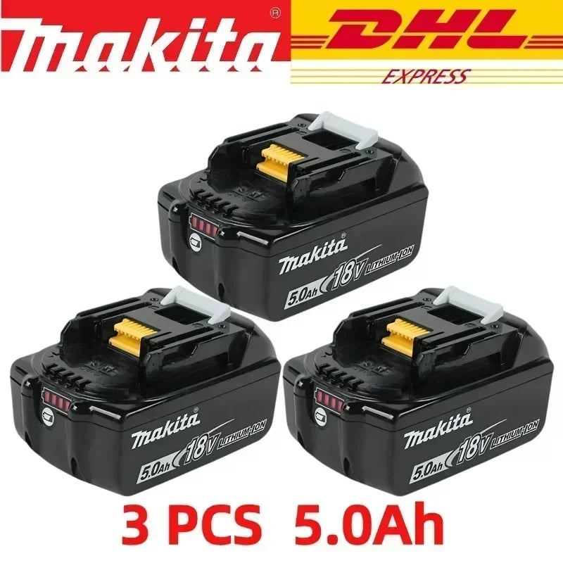 DHL Ship With Charger BL1860 Rechargeable Battery 18V 6.0Ah Lithium Ion for Makita 18v Battery 6Ah BL1850 BL1880 BL1860B LXT400