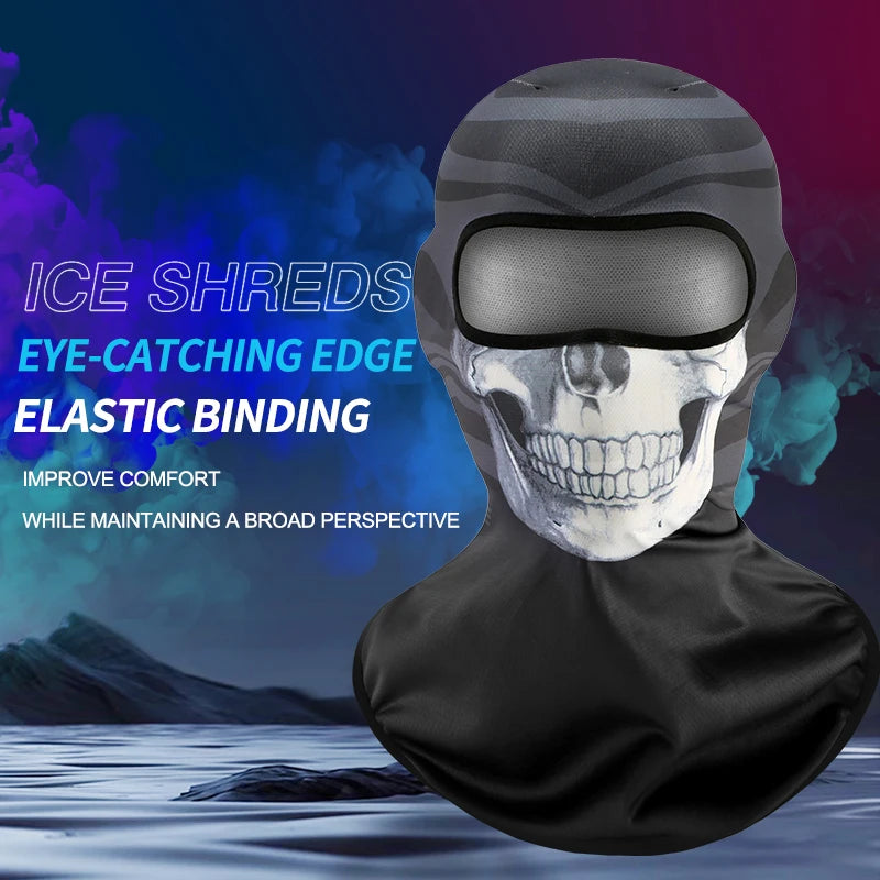KUPOSS Funny Balacalava Summer Sun Protection Motorcycle Full Face Mask High Elasticity Breathable Quick Drying Headgear