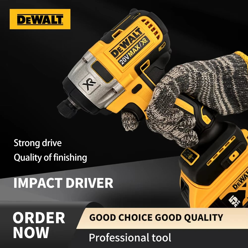 DEWALT DCD887 205N.m Brushless Impact Driver 1/4 In High Torque Cordless Electric Impact Drill 20V Rechargeable Power Tools