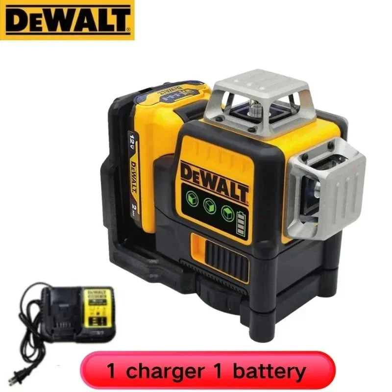 Dewalt DW089LG 3 Sides*360 12 Lines Laser Level Horizontal Green Light tool Meter Outdoor Degree Vertical 12V Battery