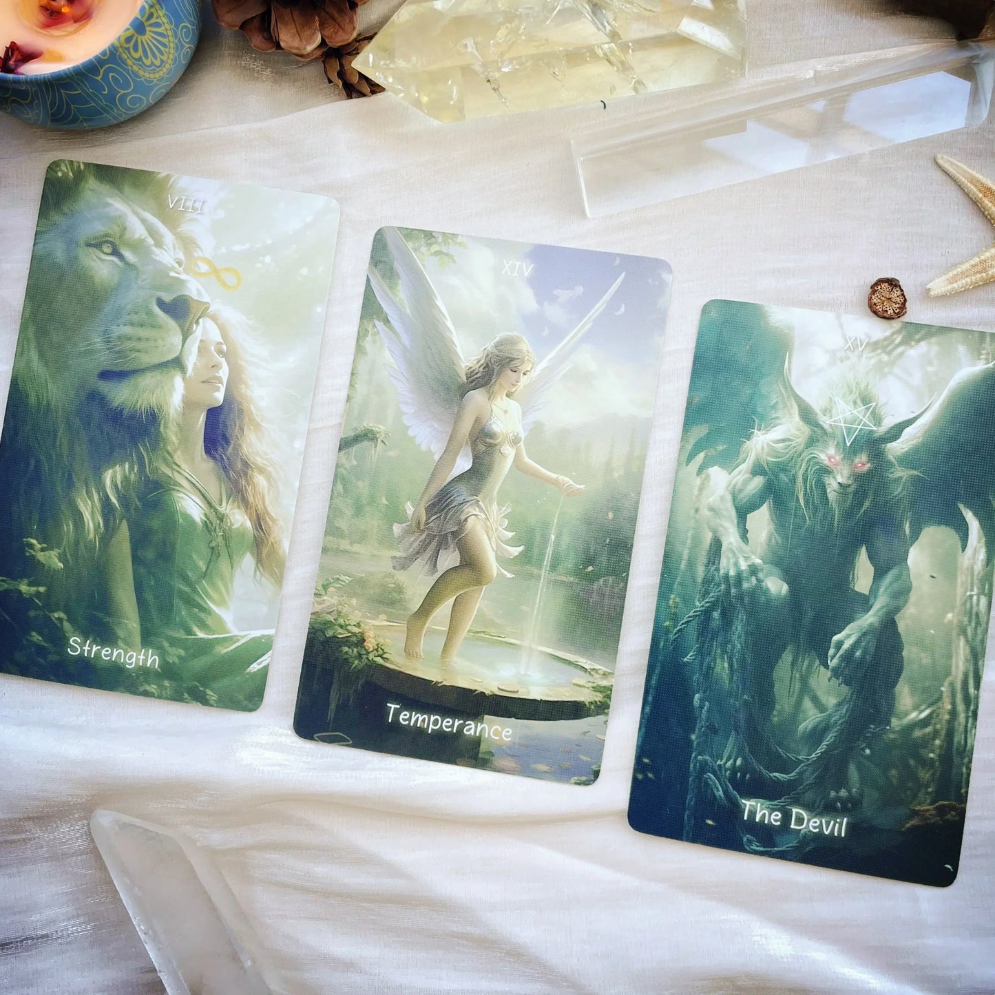 New Beginner 12x7cm Tarot Rider Waite 78 Genuine Professional Forest Spirit Tarot Cards deck with guidebook Spanish Russian PDF