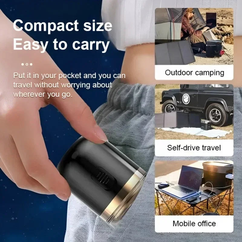 Mini Washable Electric Razor Travel Razor Type-c Charging Capsule Shaver Nose Hair Trimming Double Ring Knife Net