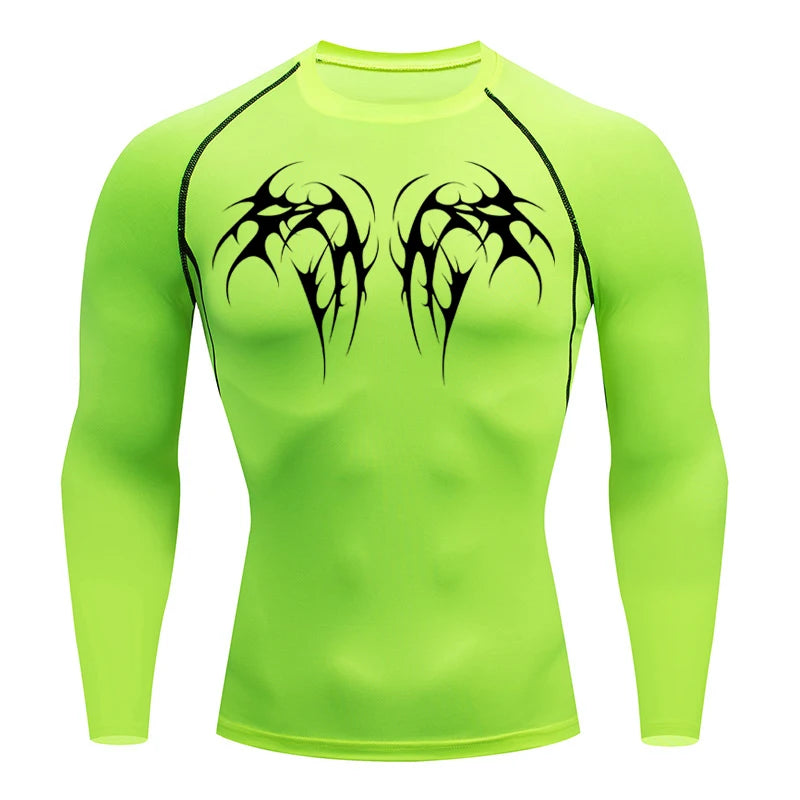 Y2K Men's Turtleneck Compression Shirt Quick Gym Fitness Dry Rash Guard Hight Neck Muscle Athletic Bodybuilding Shirts Cycling