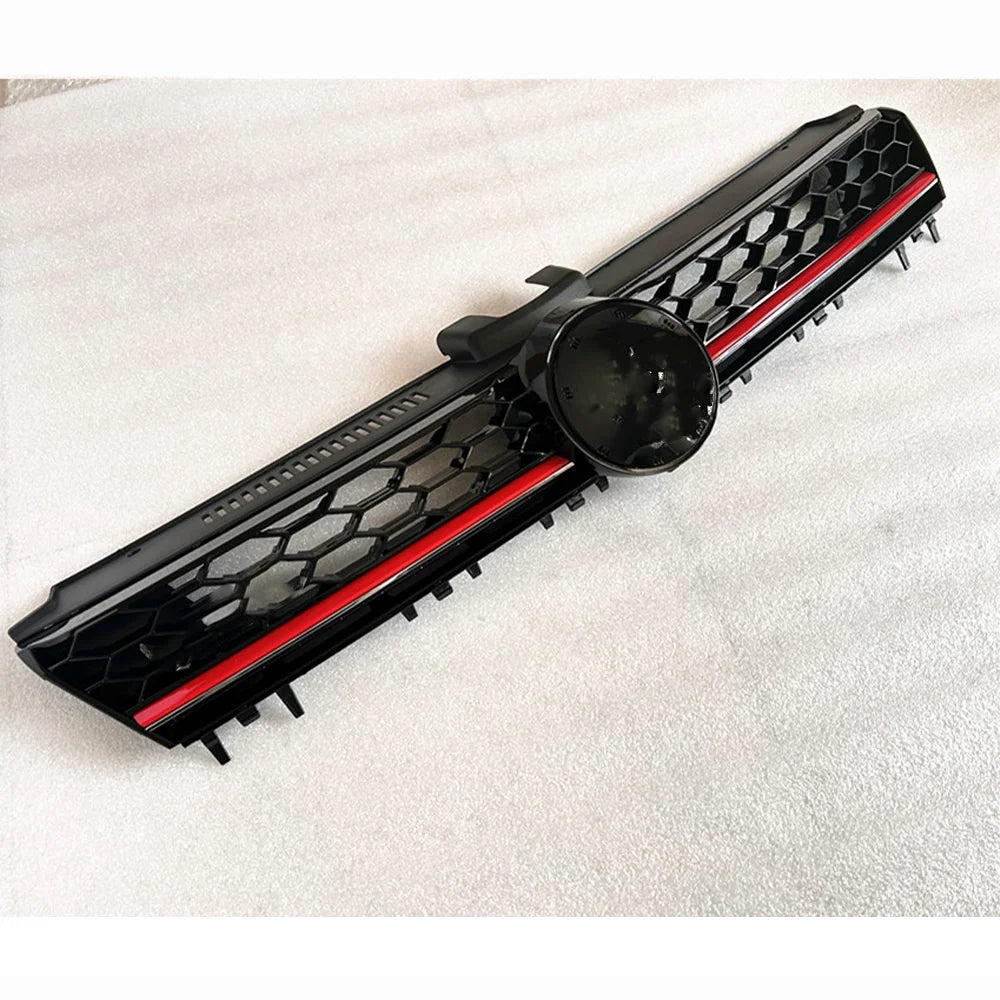 For Volkswagen Golf7 MK7 2014 2015 2016 2017 GTI Style Honeycomb Mesh Car Front Bumper Radiator Grille Center Racing Grill
