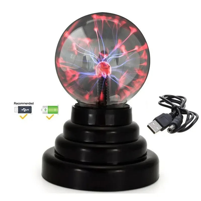 3/4/5/6 Inch Magic Plasma Ball Lamp Touch Sensitive Atmosphere Night Light Novelty Lamp Kids Birthday Christmas Gift