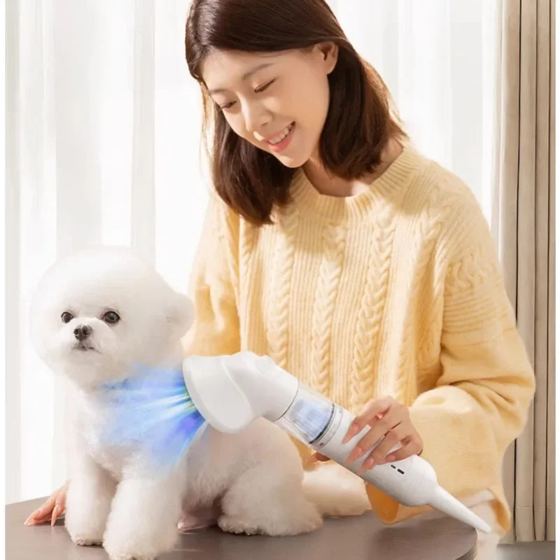 Small and Medium-sized Dog Hair Aspirator Multifunctional Cat Comb Efficient Adsorption Dogs Dryer Noise Reduction Grooming Tool