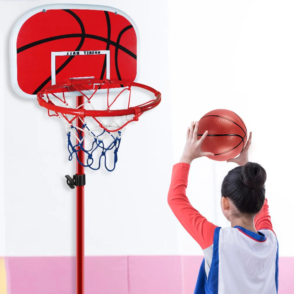 Basketball Goals with Ball and Pump Portable Basketball Hoop Adjustable Portable Basketball Hoop Indoor Outdoor Play for Kids
