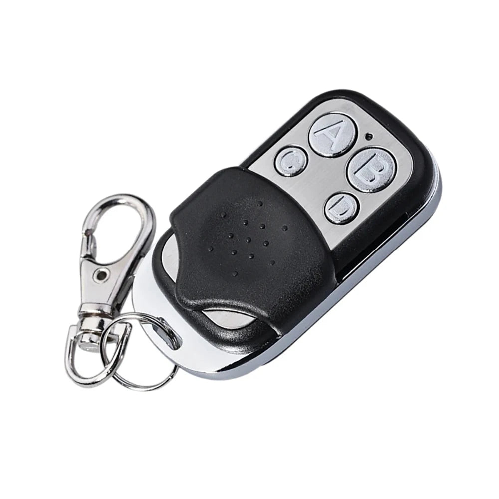 Garage Metal Remote 433MHz Universal 4 Buttons Garage Door Opener Remote Control Clone Fixed Learning Rolling Code Duplicator