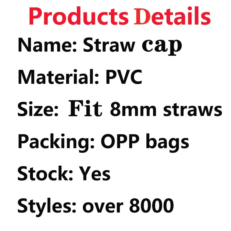 1PCS silver letter straw cap PVC Letter A B C D straw toppers for tumble drinking charm decoration straw cover pen topper Gift
