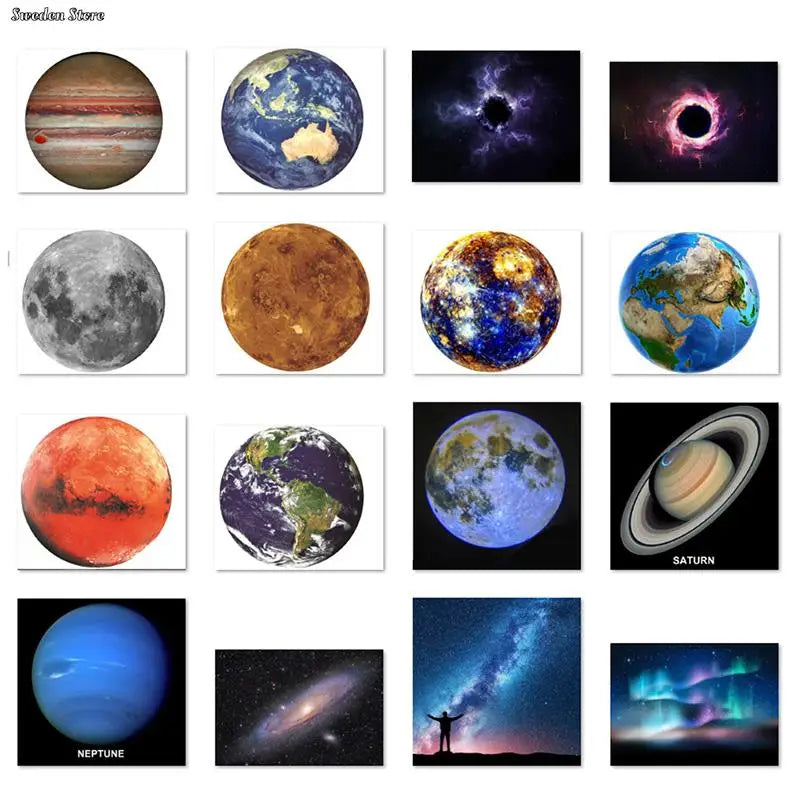 Planet Projection Lamp with 16 Light Sheets Moon Sun Earth Light Projector Atmosphere Background Lamp Photo Props Party Decor
