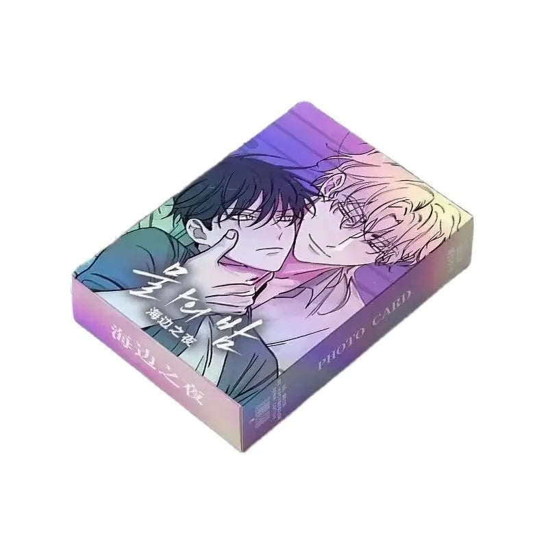 55 Pcs/Set Korean Comic Low Tide in Twilight Laser Lomo Card Kim Euihyun, Yeo Taeju Figure HD Photo Card Fans Gift
