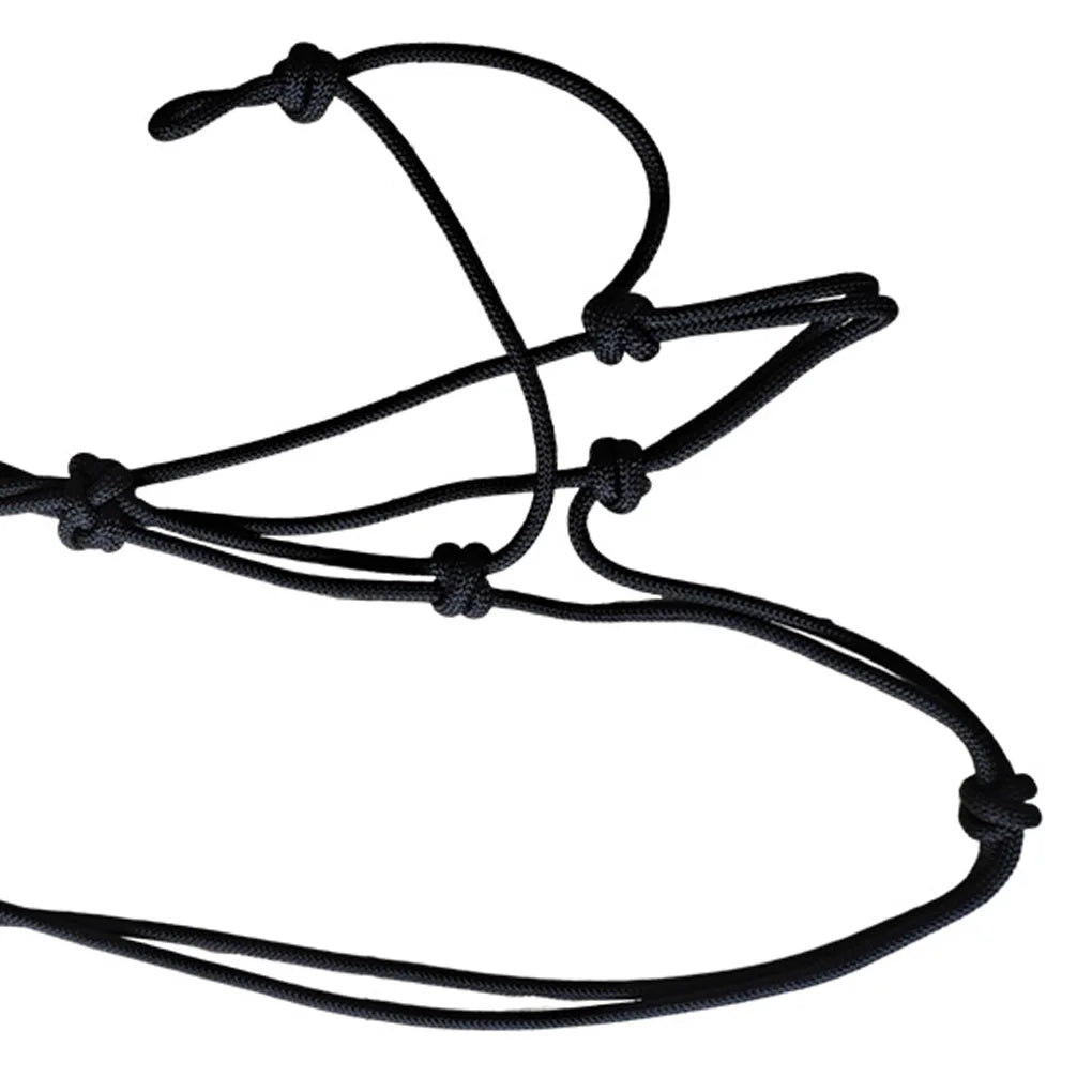 Horse Halter Adjustable Braid Knot Stiff Cloth Training Riding Bridle Headstall Braided Rope Collar Show Supply Lawn