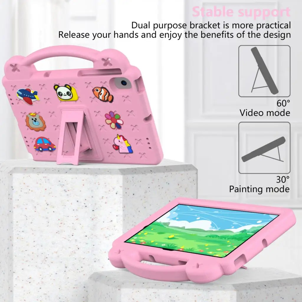 Kids EVA Bear Stand Case For Samsung Galaxy Tab A9 Plus 11" A8 10.5 SM-X200 X205 X207 S6 lite 10.4 P613 P619 A7 lite 8.7 Cover