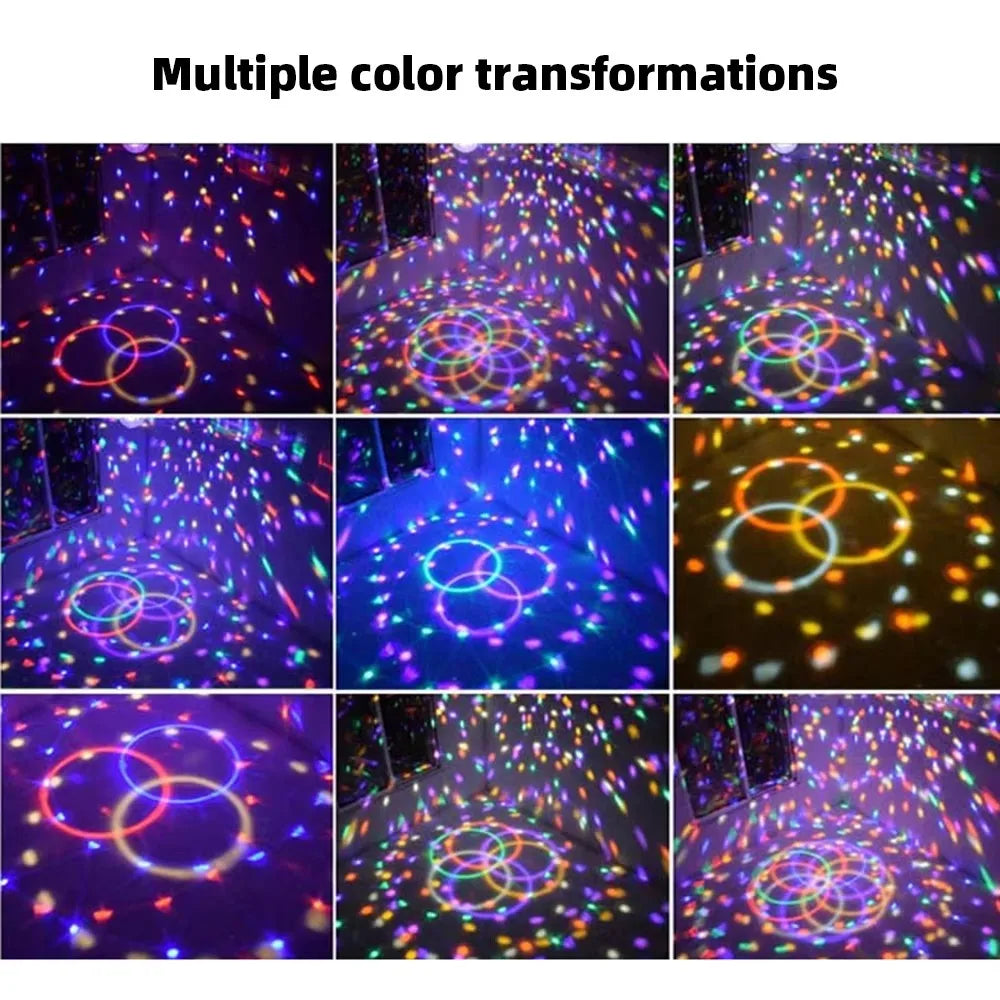 LED disco ball light Bluetooth DJ Party KTV Magic Ball Stage Lighting Effect Crystal Stage Lighting Effect music stage light