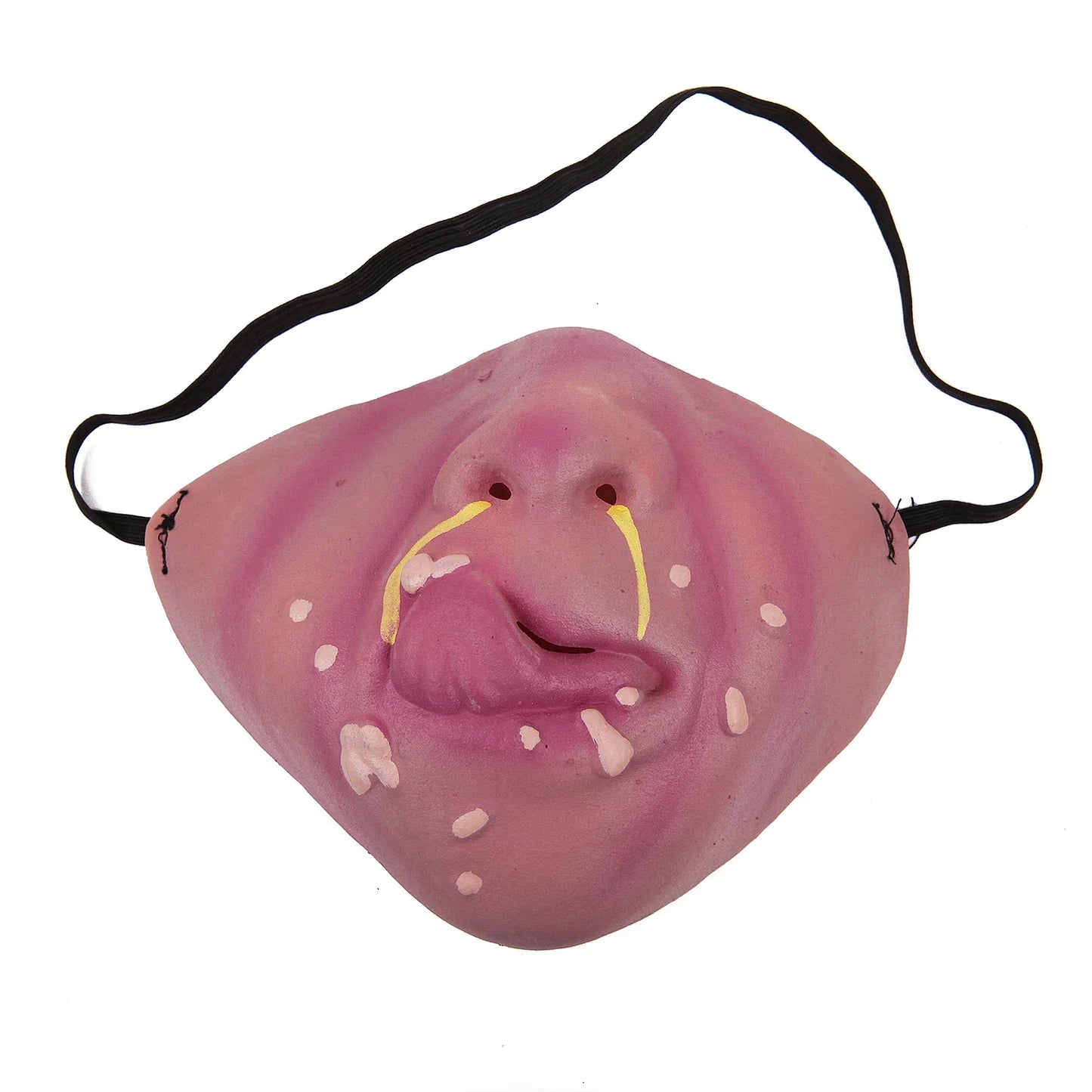 Funny Latex Half Face Masks Women Men Adult Brown Halloween Party Cosplay Props Horrible Soft Elastic Masks Fashion Accessories