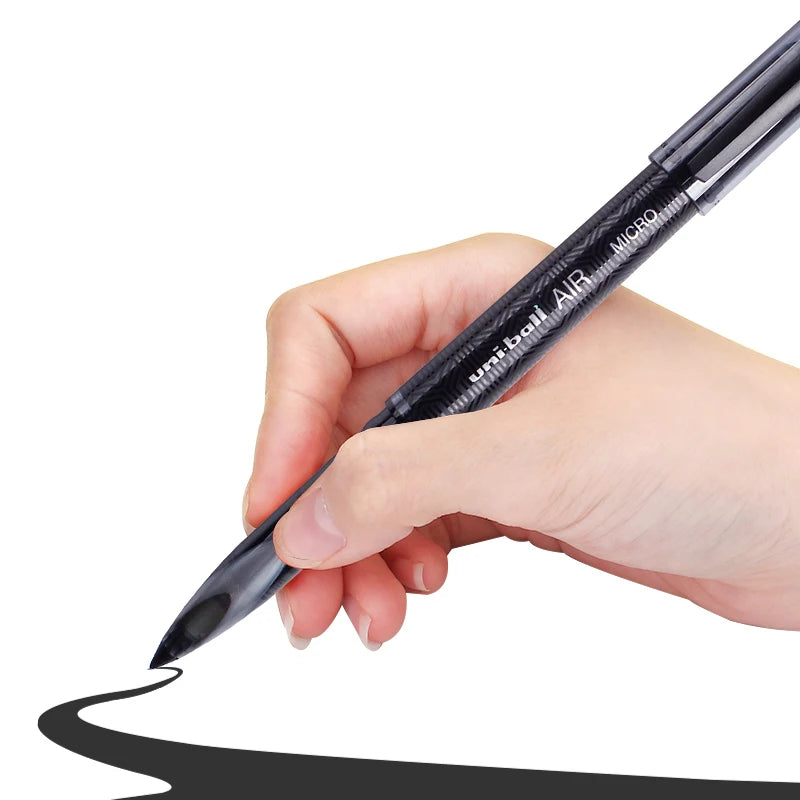 Japan Uni ball AIR Straight Liquid Gel Pens Stationery 0.5mm/0.7mm Ink Control Signature Canetas for School Office Supplies