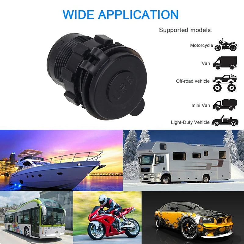 Car Charger Dual Usb with Touch Switch Car Charging Source Socket 5V4.2A Suitable for Cars Ships Motorcycles and Mobile Phones