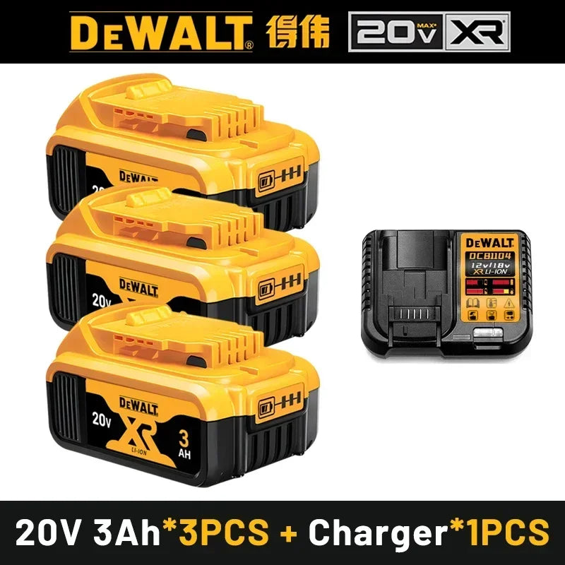 Original DEWALT 20V battery, 6AH, rechargeable lithium-ion battery, DEWALT charger, DCB115, DCB118, DEWALT20V-60V tool battery