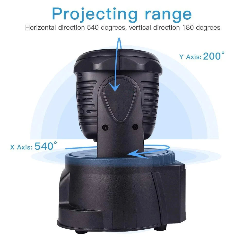 4PCS 7*10W Moving Head Stage Lights RGBW 4-in-1 Professional Disco Light Home Party Stage Ambient Lamp DMX512 Sound Control Ligh