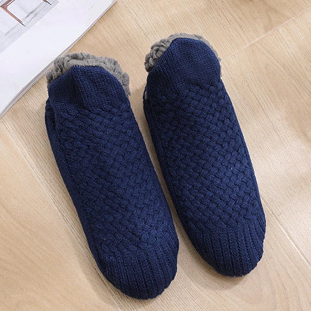 Cozy Winter Indoor Slipper Socks for Men and Women with Non Slip Design Warm Thermal Soft Comfort for Home Use