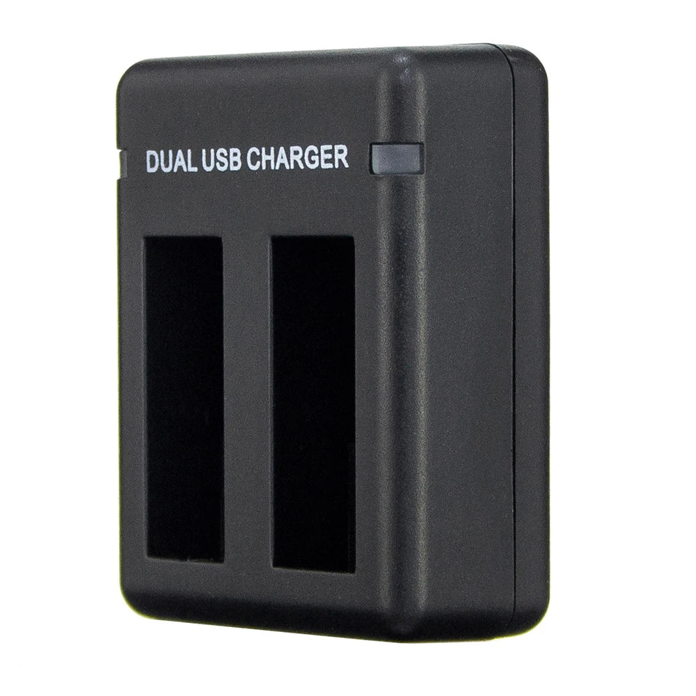 ORBMART Double Dual Port Slot Battery Charger For Go Pro Gopro Hero 8 5 6 7 Black Sport Camera Accessory With Usb Cable Travel