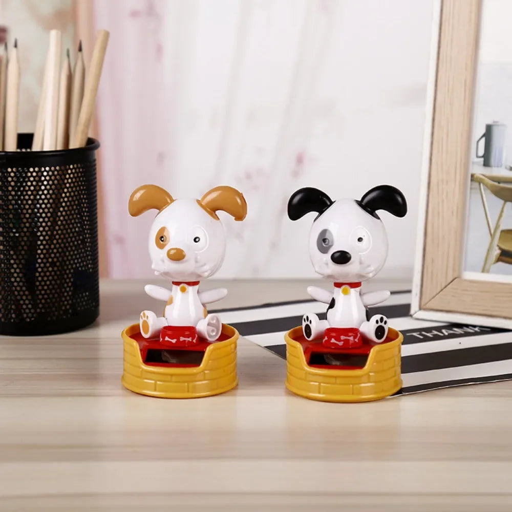 Hot Solar Energy Car Interior Ornaments Animal Doll Figurine Sway Model Automotive Dashboard Decorate Children's Gifts