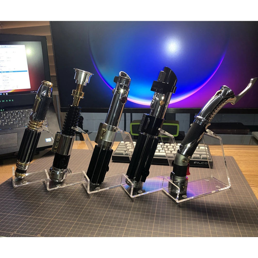 Universal Vertical Lightsaber Stand Acrylic Transparent Saber Display Bracket Metal Hilt Showcase Suitable for Most Laser sword