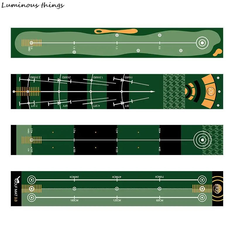 Golf Putting Indoor Golf Hitting Mat Green Mat Golf Practice Training Aid Equipment For Home Outdoor Backyard Golf Practice