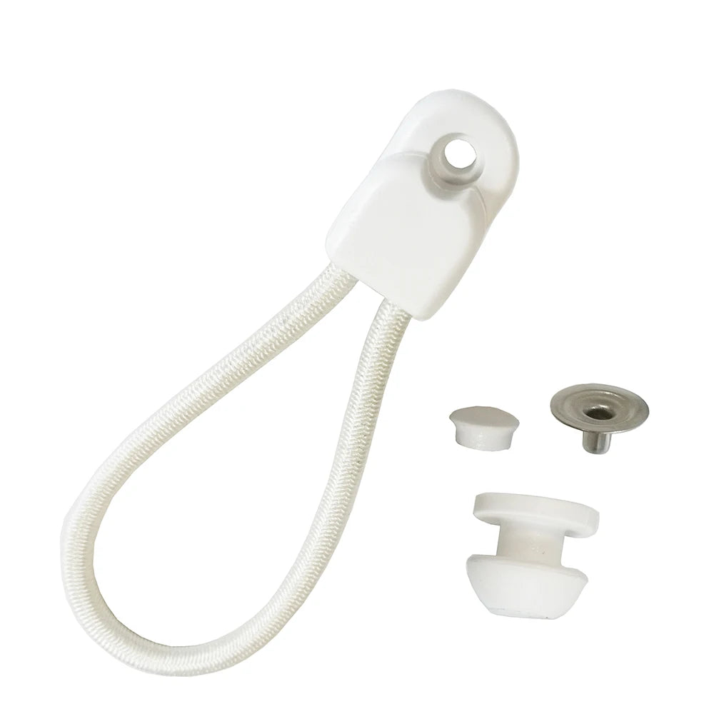 6 or 10 Sets UV Resistant Stayput Shock Cord Loop Bungee Clip Pull Tie Down Tarp Canvas Knobs for Marine Truck Car RV Boat Cover