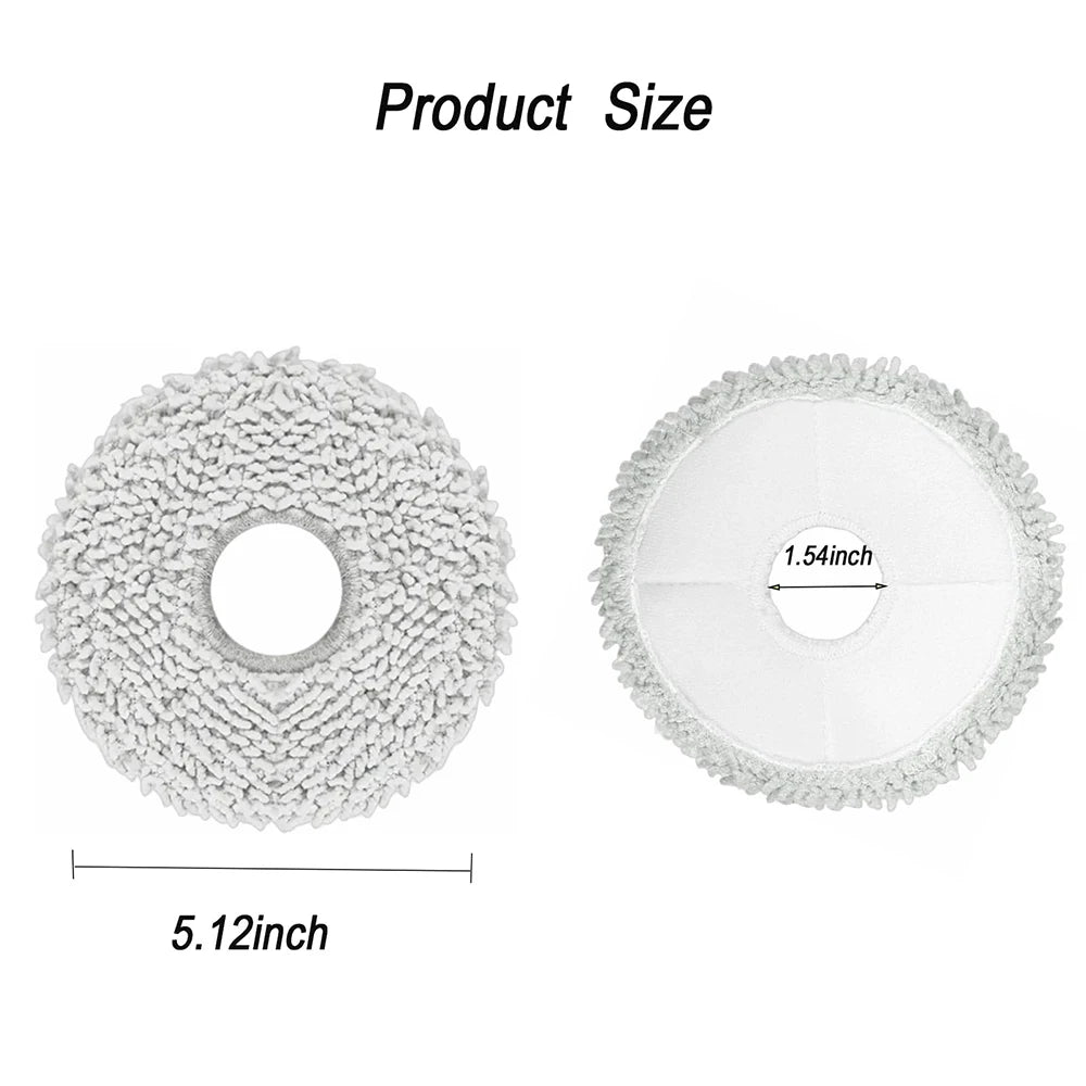 Mop Pads For ECOVACS T30S COMBO\T30S Spare Parts Replacement Consumables Dust Bag Mop Cloth Robot Vacuum Cleaner Accessories