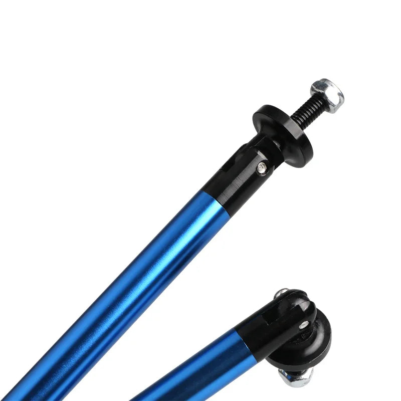 1 Pair Universal JDM Adjustable Car Front Frame Bumper Lip Protector Rod Support Bars Decor Lip Rod Splitter Strut Tie Bar Kits