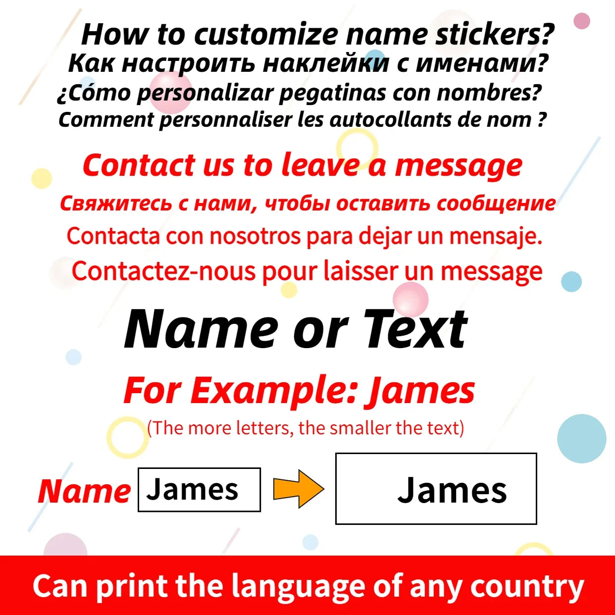 120PCS 2023 New Name Sticker Customized Sticker Waterproof Personalized Label Children School Stationery Cartoon Colour Label