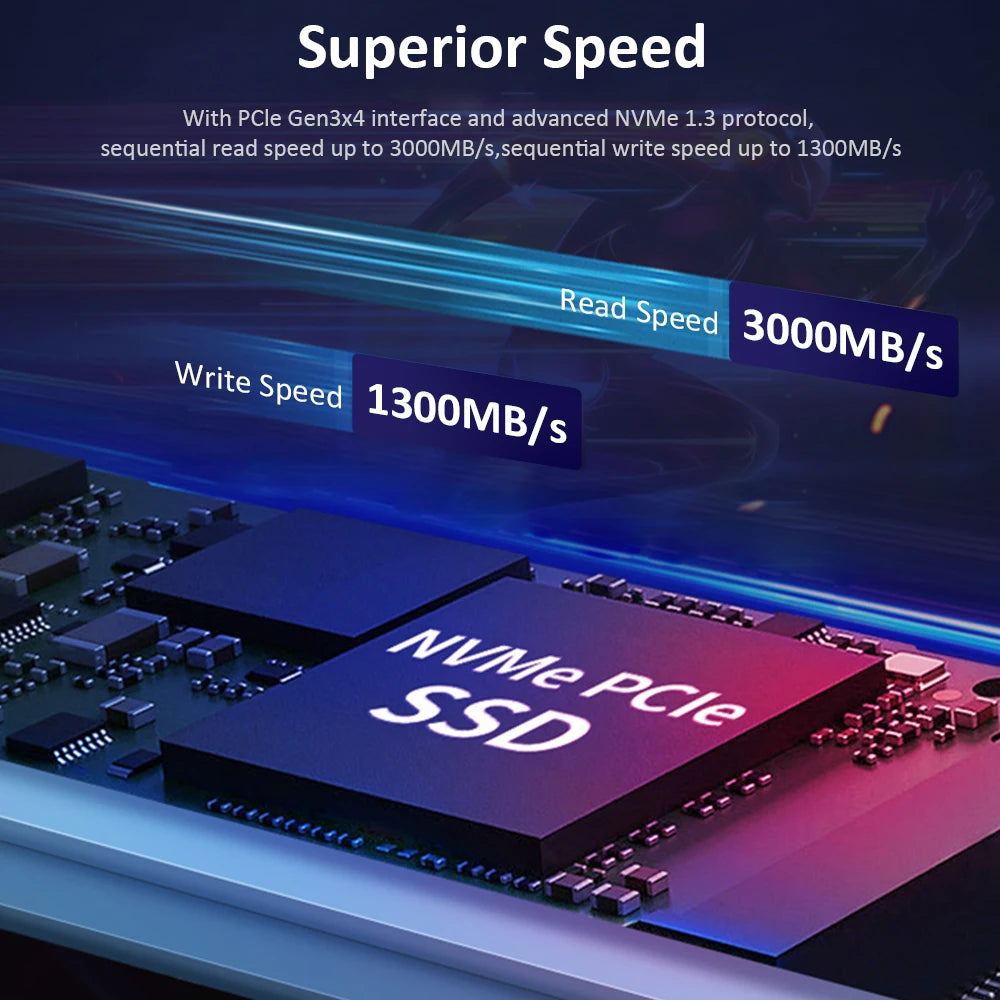 HUADISK SSD NVMe M2 1TB 512GB PCI-e 3.0X4 Internal Hard Disk 2280 SSD 256GB 128GB Solid State Drive Drive for Desktop PC Laptop