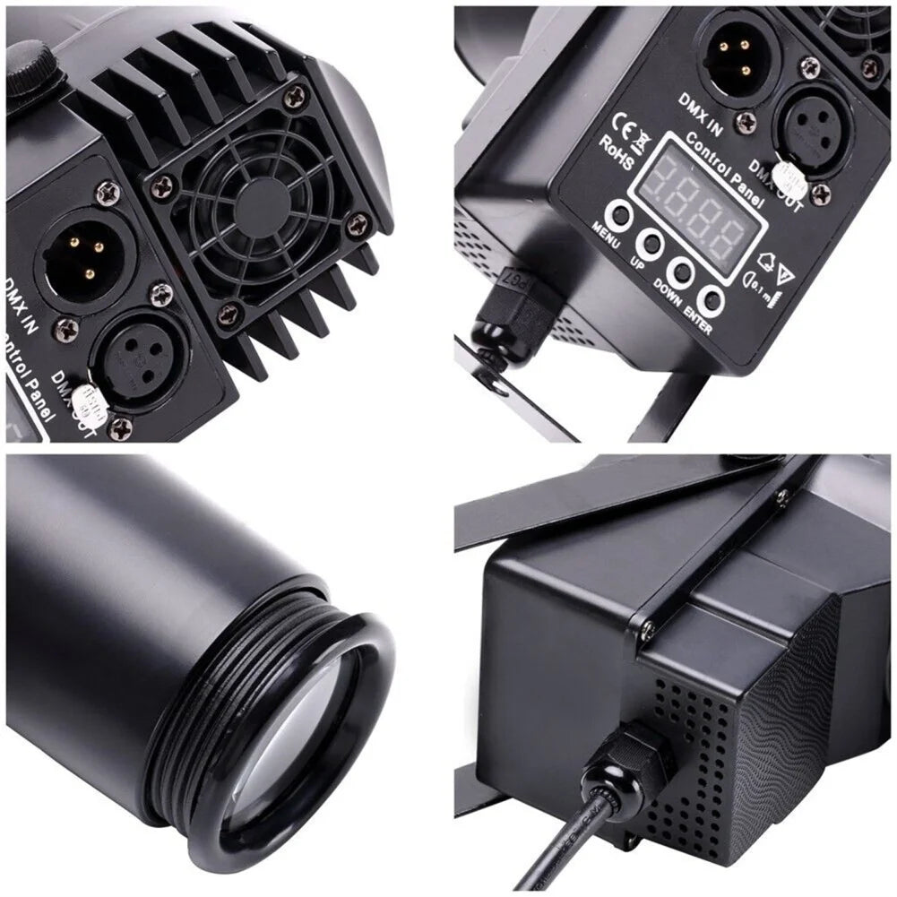 Led Spot Lights DMX512 Voice Controlled Rotating Stage Light With Stand for Home Party KTV Bar Dropship
